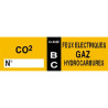 Étiquettes Extincteur BC | Signalétique Incendie Pro - Zone-Print