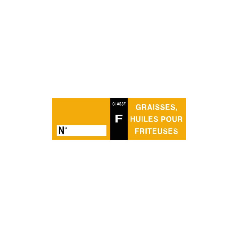 Étiquettes Extincteur F Pro (Lot 20) | Signalétique Incendie