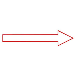 Flèche Direction Incendie | Signalétique Sécurité Zone-Print