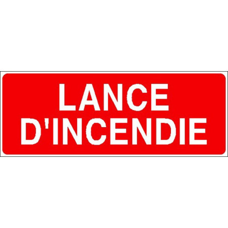 Panneau Lance d'Incendie | Signalétique Sécurité Incendie