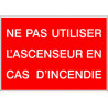 Panneau Interdiction Ascenseur Incendie | Sécurité ERP