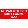 Panneau Interdiction Flamme Gaz | Sécurité Industrielle