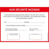 Panneau Avis Sécurité Incendie | Signalétique Pro B2B