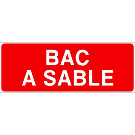 Panneau Zone Bac à Sable Professionnel | Zone-Print.fr