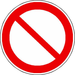 Panneau Interdiction Non-Fumeur ISO 7010 | Zone-Print.fr