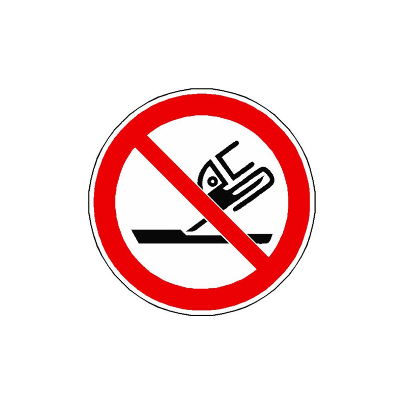 Panneau Interdiction Rectification Plane ISO 7010 P032