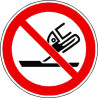 Panneau Interdiction Rectification Plane ISO 7010 P032