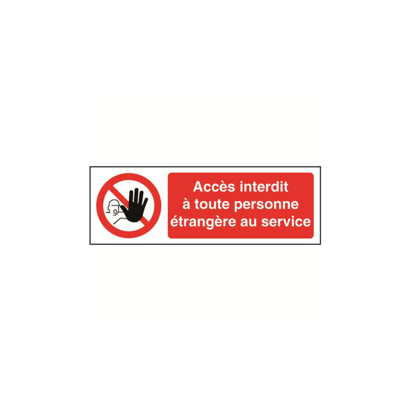 Panneau Accès Interdit | Sécurité Industrielle Zone-Print