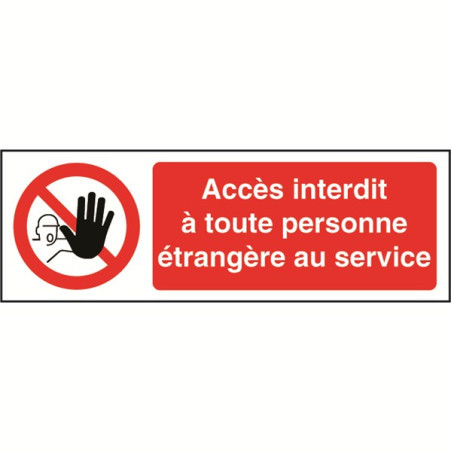 Panneau Accès Interdit | Sécurité Industrielle Zone-Print