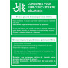 Consignes Sécurité Espaces d'Attente Pro PVC A4 | Zone-Print