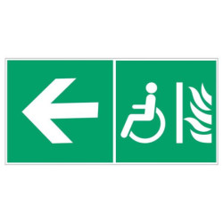 Panneau Evacuation Espace Attente Sécurisé | Zone-Print