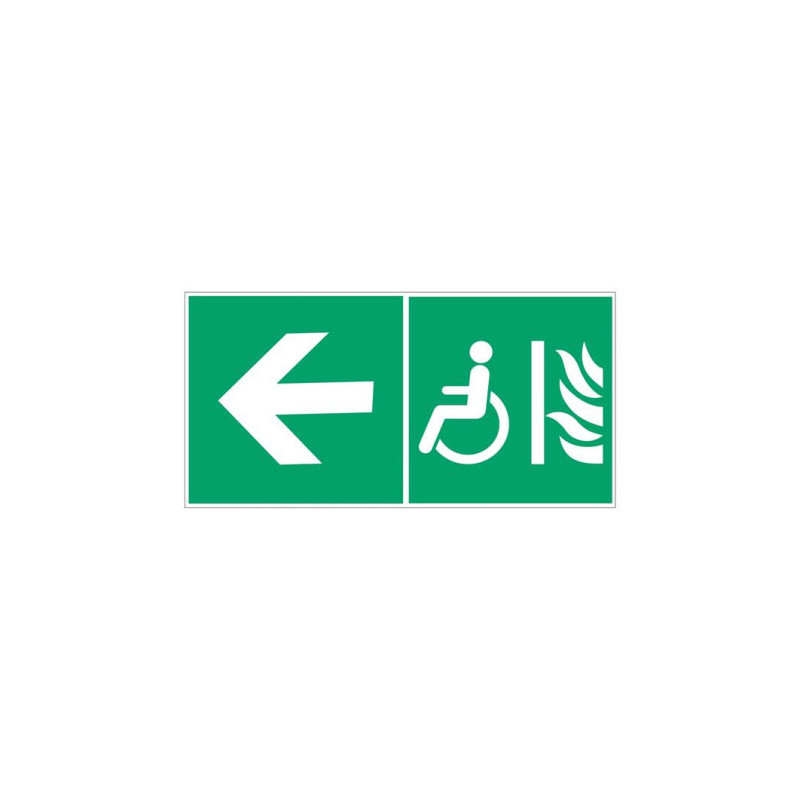 Panneau Evacuation Espace Attente Sécurisé | Zone-Print