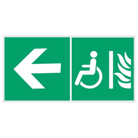 Panneau Evacuation Espace Attente Sécurisé | Zone-Print