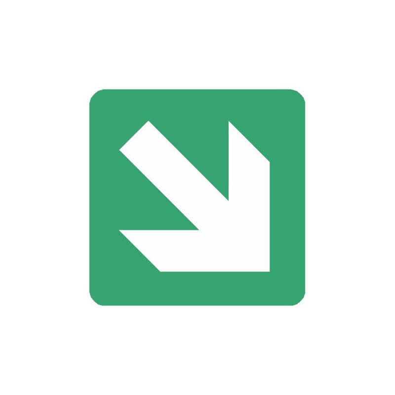 Panneau Flèche Basse | Signalétique Directionnelle Pro | Zone-Print