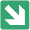 Panneau Flèche Basse | Signalétique Directionnelle Pro | Zone-Print