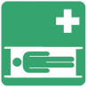 Panneau Civière Secours ISO 7010 E013 | Signalétique