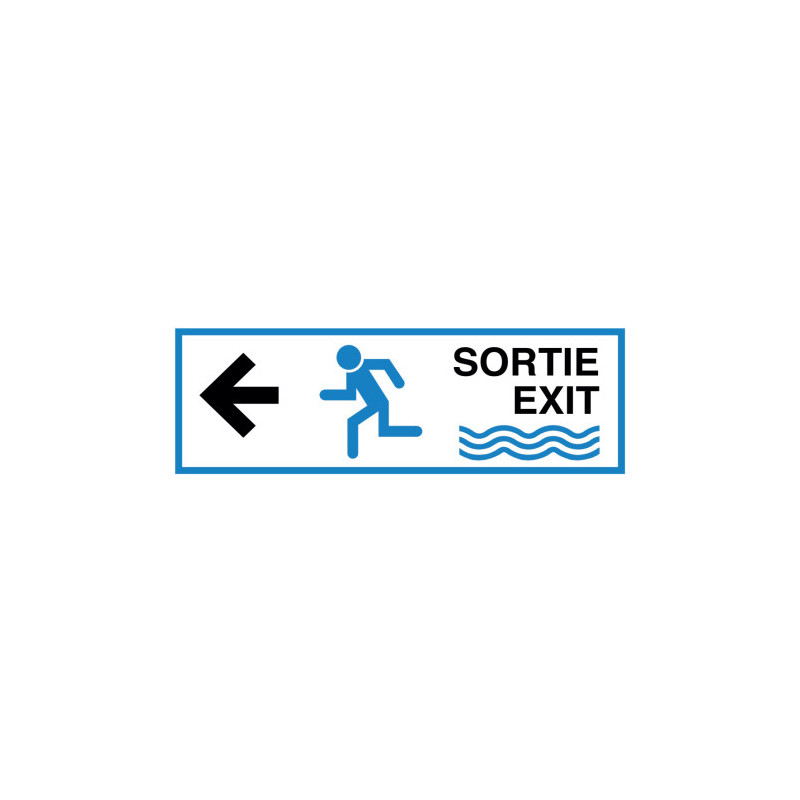 Signalétique Évacuation Inondation Pro | Zone-Print.fr