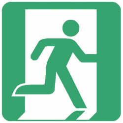 Panneau Issue Secours Droite | Signalétique Industrielle