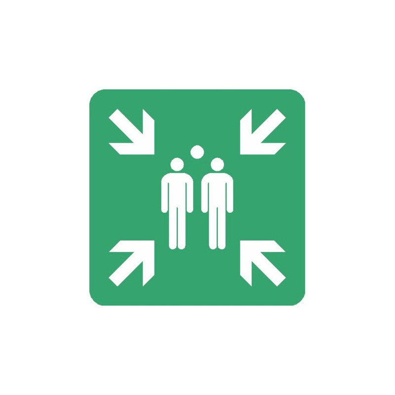 Panneau Point de Rassemblement ISO 7010 E007 | Zone-Print