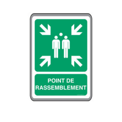 Panneau Point de Rassemblement ISO 7010 | Signalétique Pro