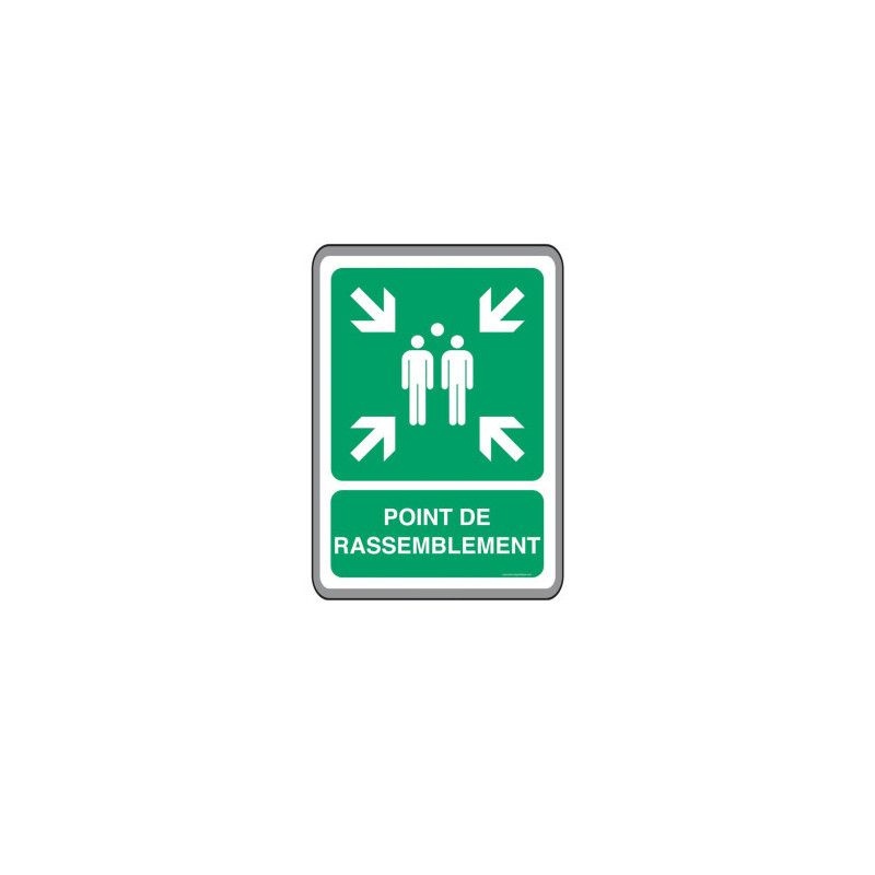 Panneau Point de Rassemblement ISO 7010 | Signalétique Pro