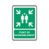 Panneau Point de Rassemblement ISO 7010 | Signalétique Pro
