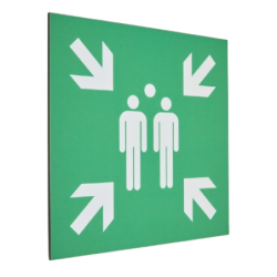 Panneau Point de Rassemblement Stratifié | Zone-Print