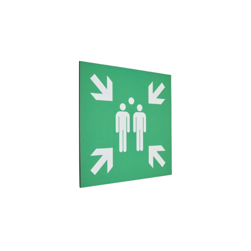 Panneau Point de Rassemblement Stratifié | Zone-Print