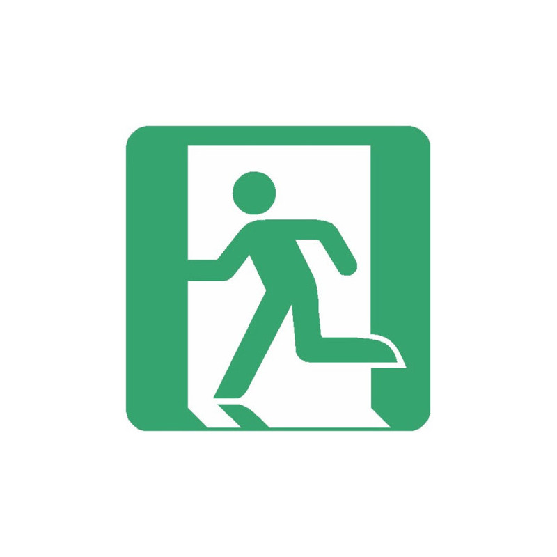 Signalétique Sortie Secours Gauche ISO 7010 | Zone-Print