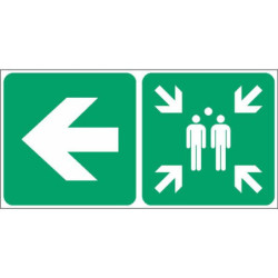 Panneau Point de Rassemblement | Signalétique Sécurité Industrielle