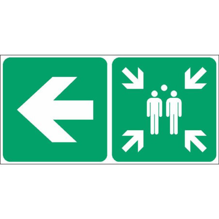 Panneau Point de Rassemblement | Signalétique Sécurité Industrielle