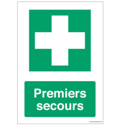Panneau Premiers Secours E003 - Signalétique Sécurité Pro
