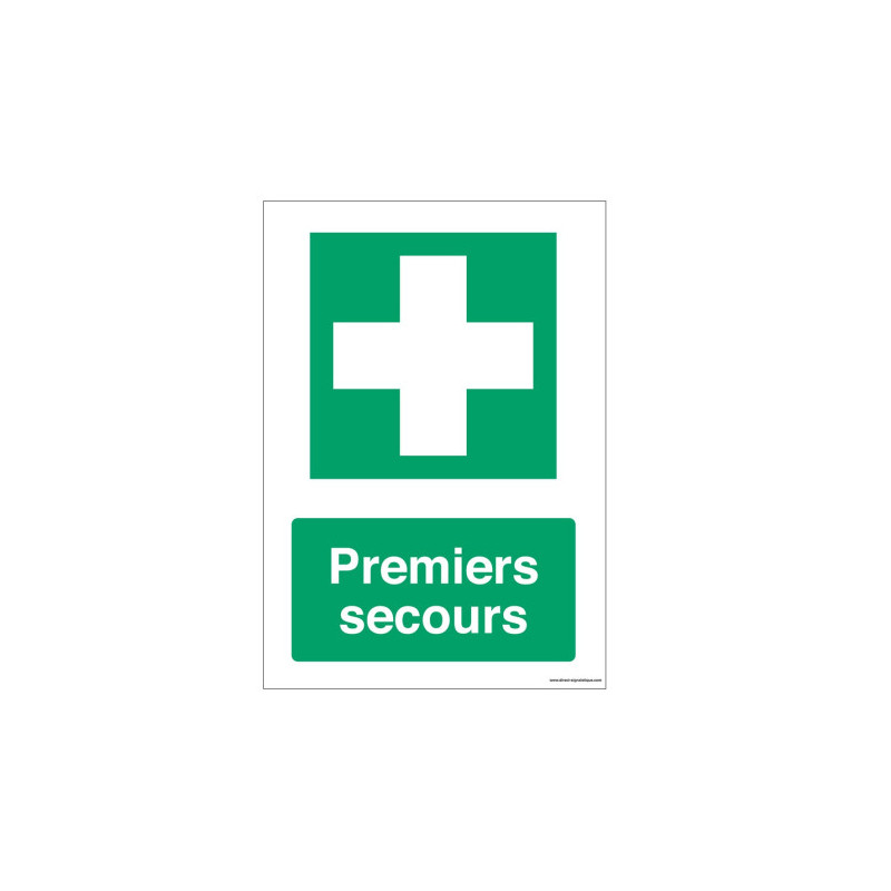 Panneau Premiers Secours E003 - Signalétique Sécurité Pro