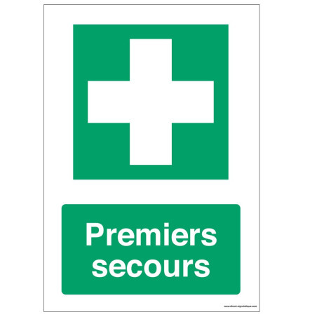 Panneau Premiers Secours E003 - Signalétique Sécurité Pro