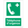 Signalisation Téléphone d'Urgence E004 - Zone-Print