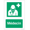 Panneau E009 Médecin | Signalétique Secours Industriel