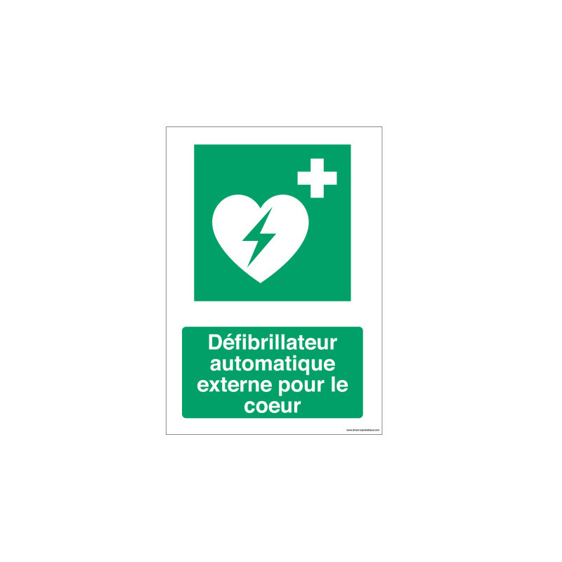 Signalisation DAE Défibrillateur | Sécurité Urgence