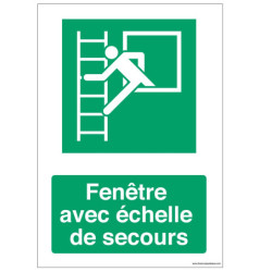 Signalisation E016 Fenêtre Échelle Secours | Sécurité Pro