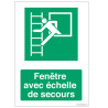 Signalisation E016 Fenêtre Échelle Secours | Sécurité Pro