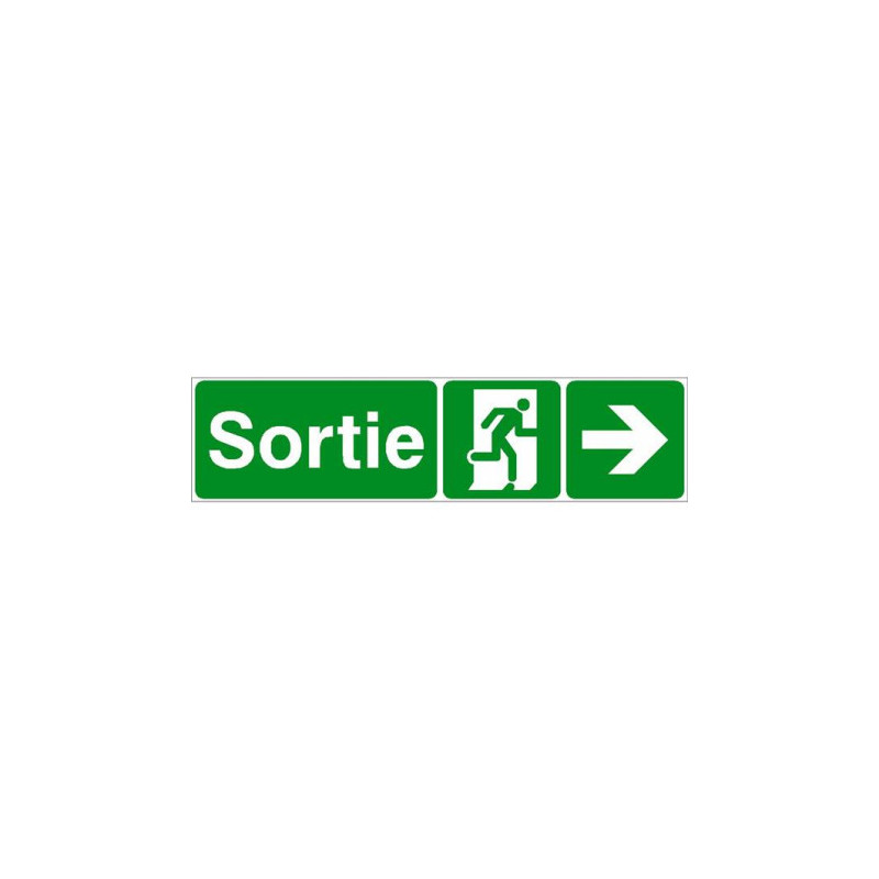 Signalétique Sortie Flèche Droite | Sécurité Industrielle