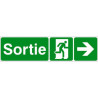 Signalétique Sortie Flèche Droite | Sécurité Industrielle
