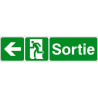 Panneau Sortie Flèche Gauche | Signalétique Industrielle