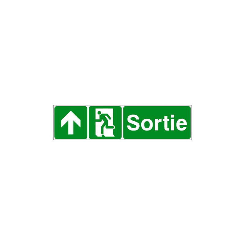Panneau Sortie Flèche Haut - Signalétique Industrielle B2B