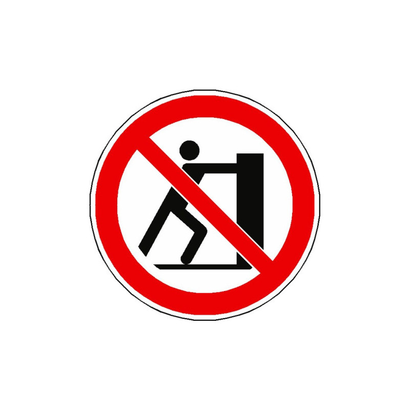 Panneau Interdiction de Pousser ISO 7010 P017 | Zone-Print