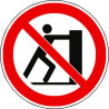 Panneau Interdiction de Pousser ISO 7010 P017 | Zone-Print