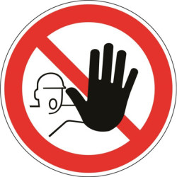 Panneau Entrée Interdite - Accès Non Autorisé | Zone-Print