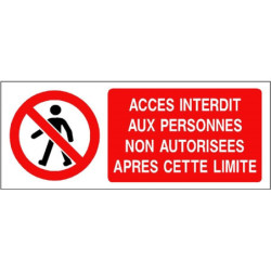Panneau Accès Interdit aux Non-Autorisés | Zone-Print