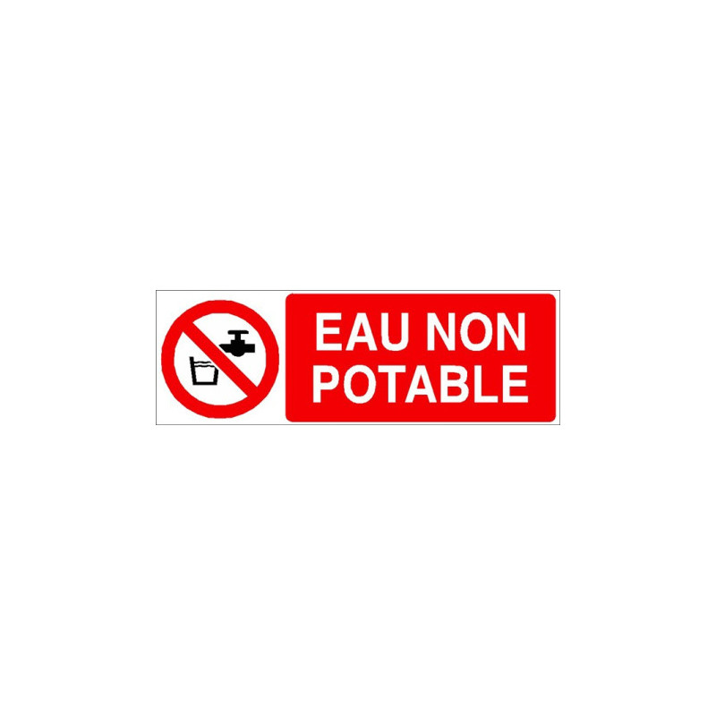 Signalétique Eau Non Potable | Sécurité Industrielle | Zone-Print