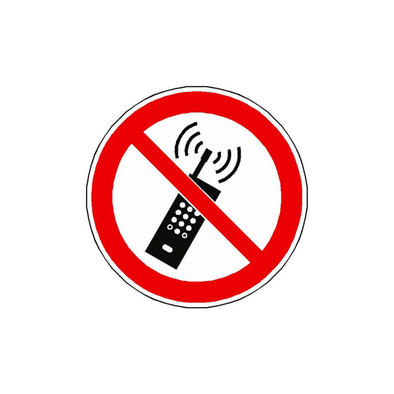 Panneau Téléphones Portables Interdits ISO 7010 | Zone-Print