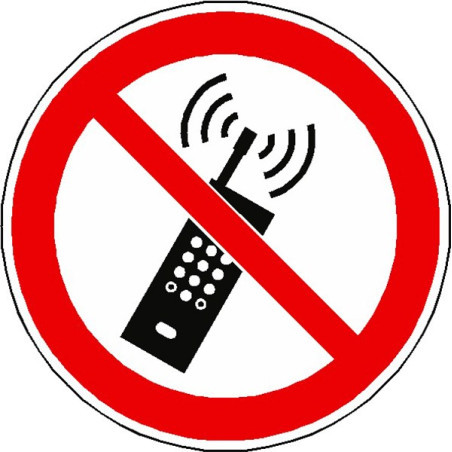 Panneau Téléphones Portables Interdits ISO 7010 | Zone-Print